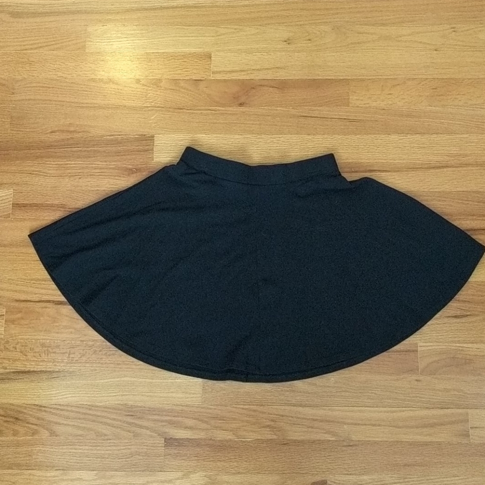 Plain black skirt